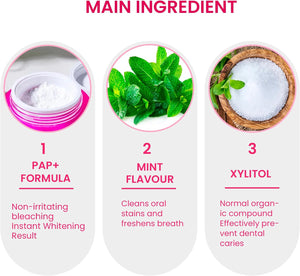 MEOLY Pap+ Tooth Powder Teeth Whitening Toothpaste