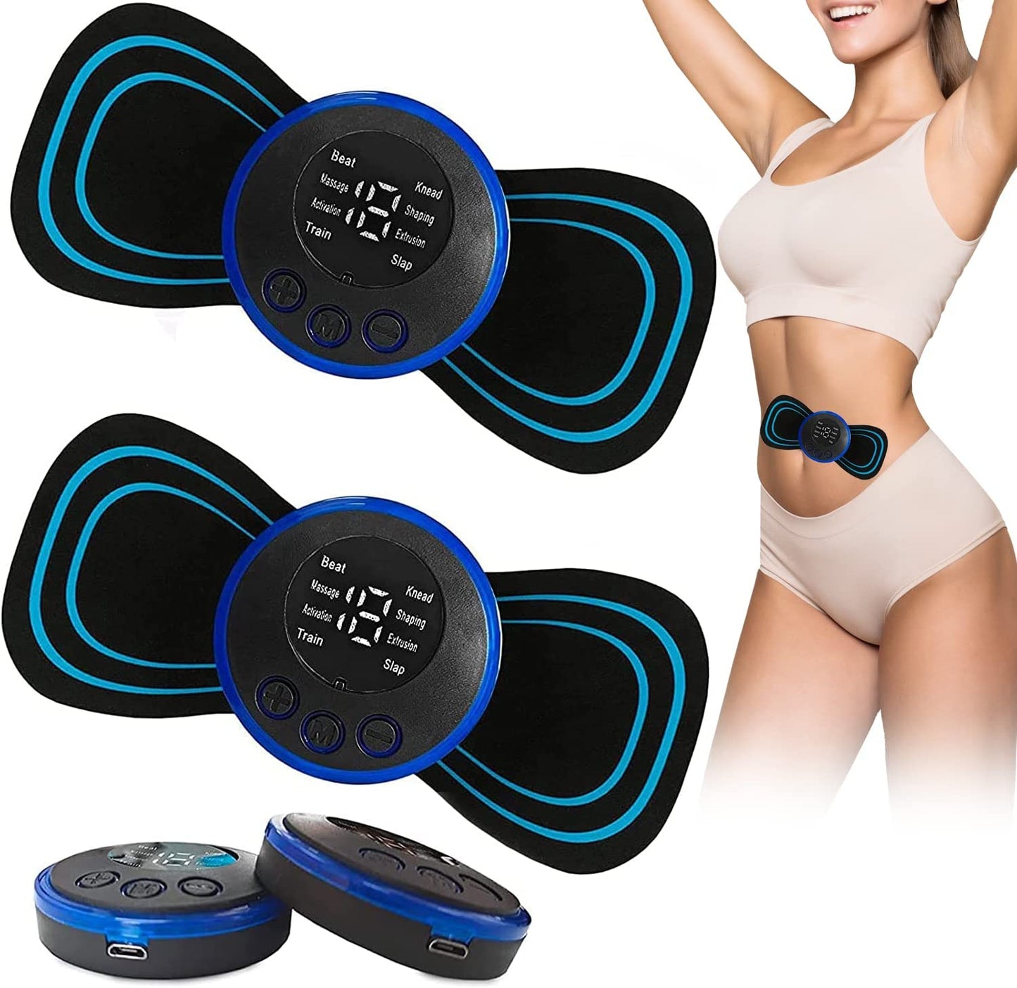 MEOLY Whole Body Massager 8 Modes 2 Pcs, Portable Mini Massager Cervic –  laarex